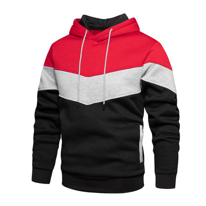 Men's sporty hoodie with modern color block design and breathable properties Lisslune