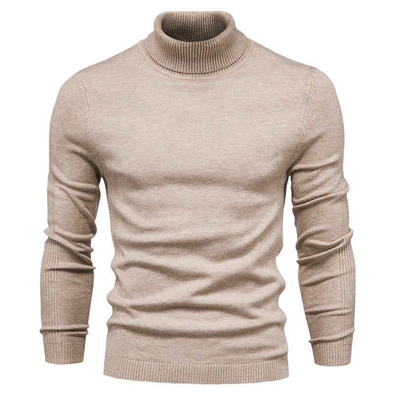 Men's Stylish Turtleneck Sweater Made Of Soft Knit Material Lisslune