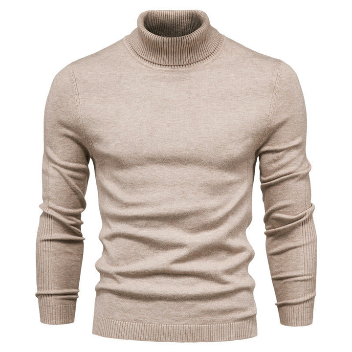 Men's Stylish Turtleneck Sweater Made Of Soft Knit Material Lisslune