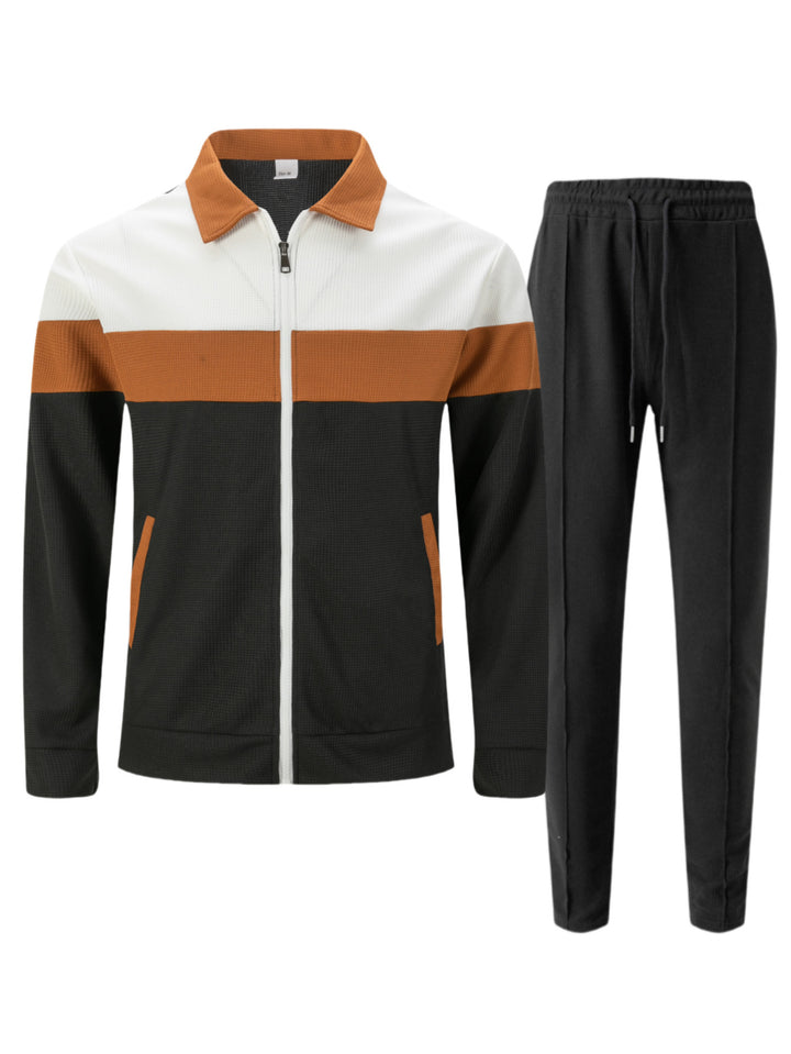 Men's sporty tracksuit set with breathable material and functional pockets Lisslune