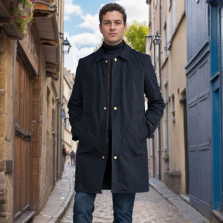 Men's fashionable transitional coat with practical pockets and water-repellent fabric Lisslune