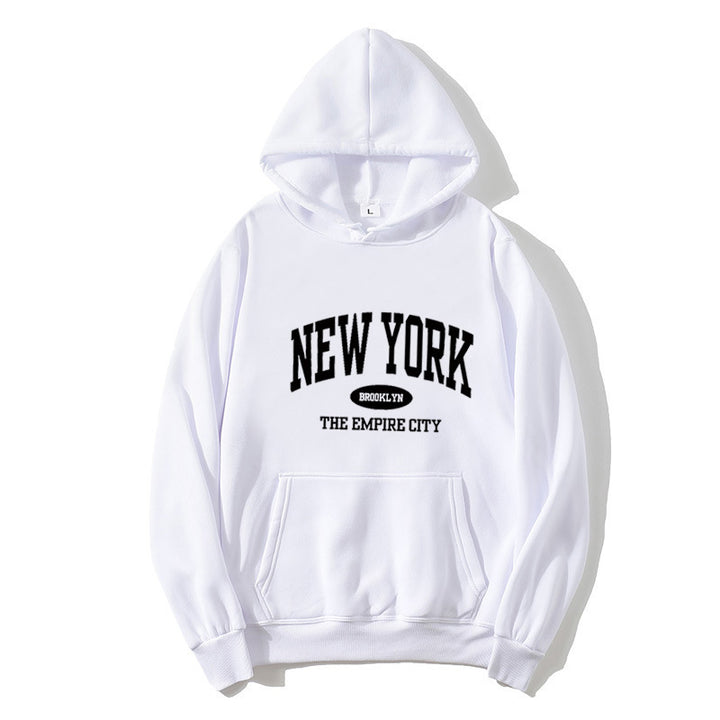 Women Cozy Hoodie with New York Print Lisslune