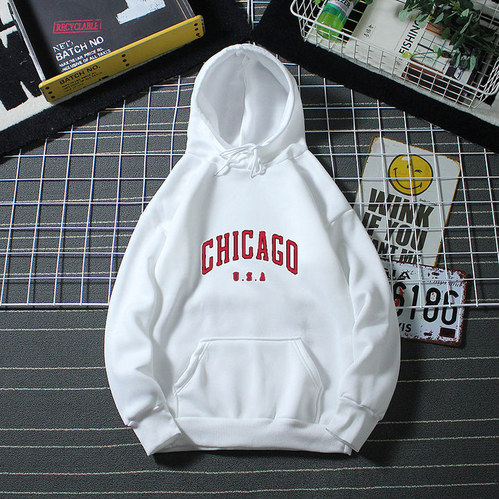 Women’s hoodie with urban Chicago print Lisslune
