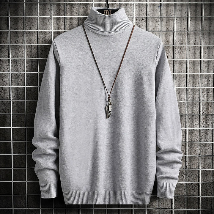 Men's comfortable turtleneck sweater Lisslune