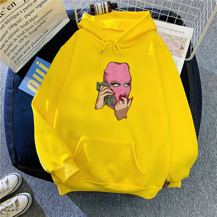 Ladies hoodie with artistic graphic design Lisslune