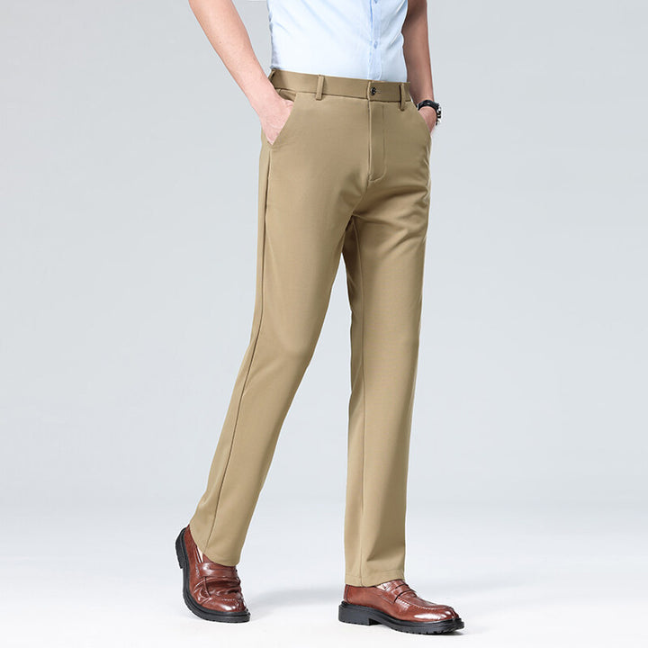Men's elegant office pants with elastic waistband and breathable material Lisslune