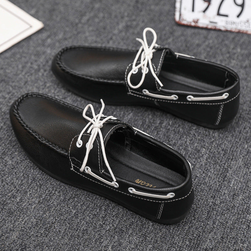 Men's loafers with elegant lacing and non-slip sole Lisslune