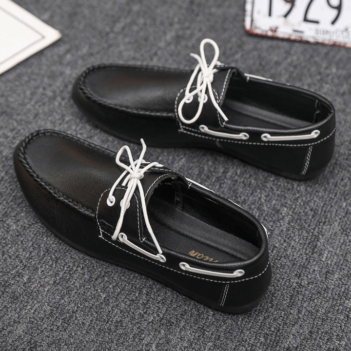 Men's loafers with elegant lacing and non-slip sole Lisslune