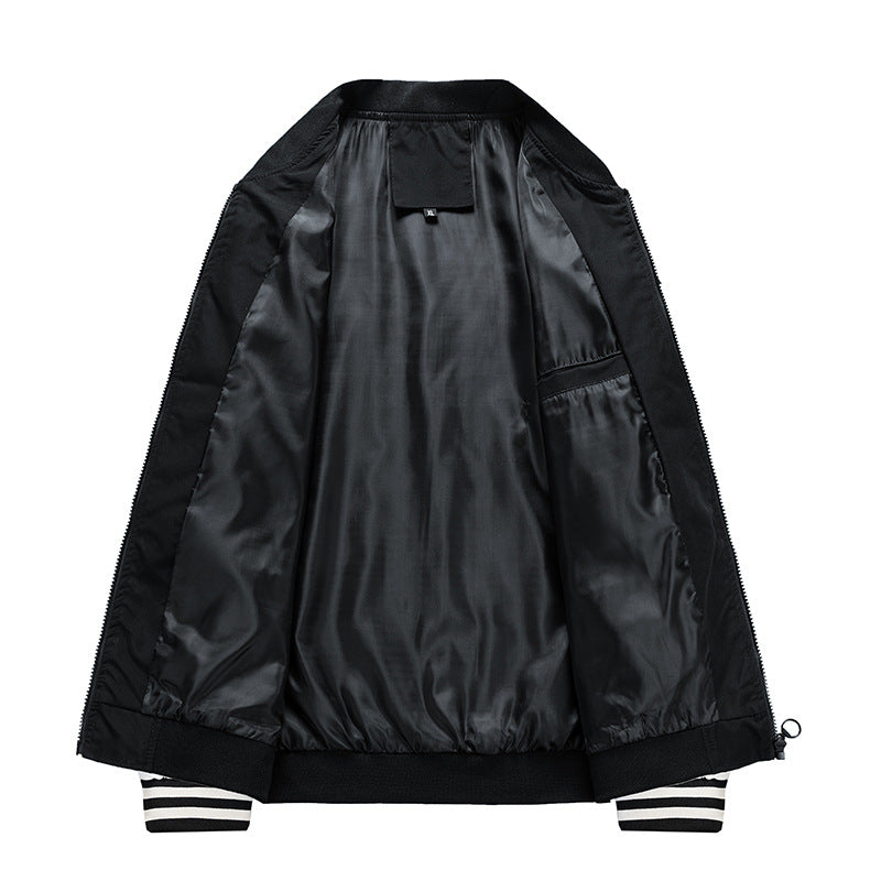 Men's college jacket with modern color contrasts Lisslune