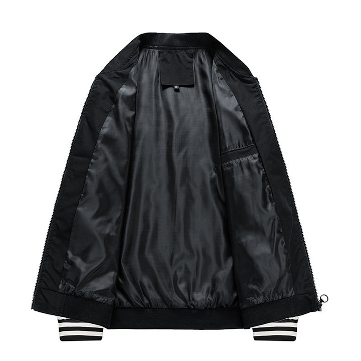 Men's college jacket with modern color contrasts Lisslune