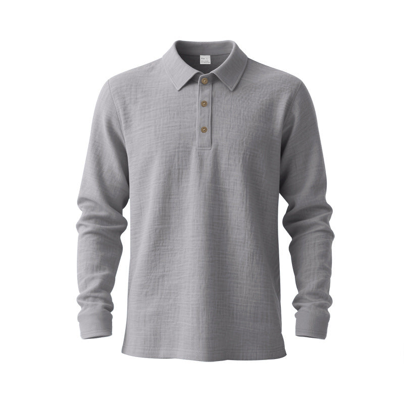Men's long-sleeve polo shirt Lisslune