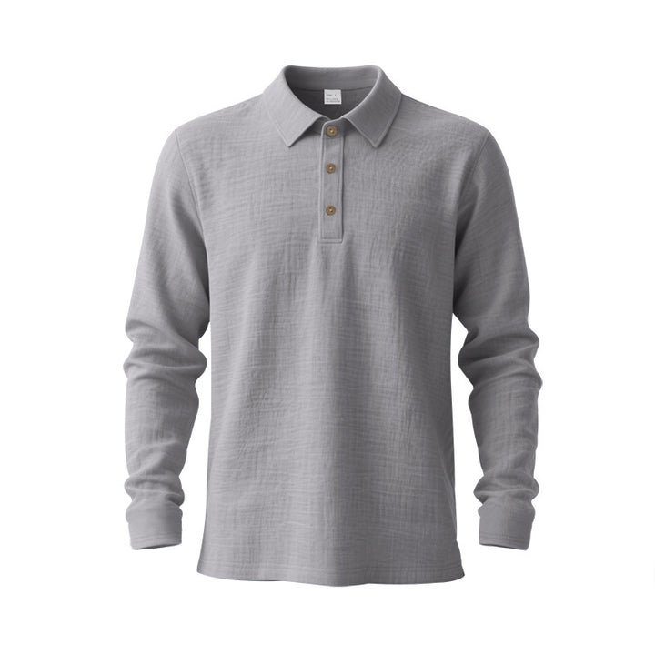 Men's long-sleeve polo shirt Lisslune