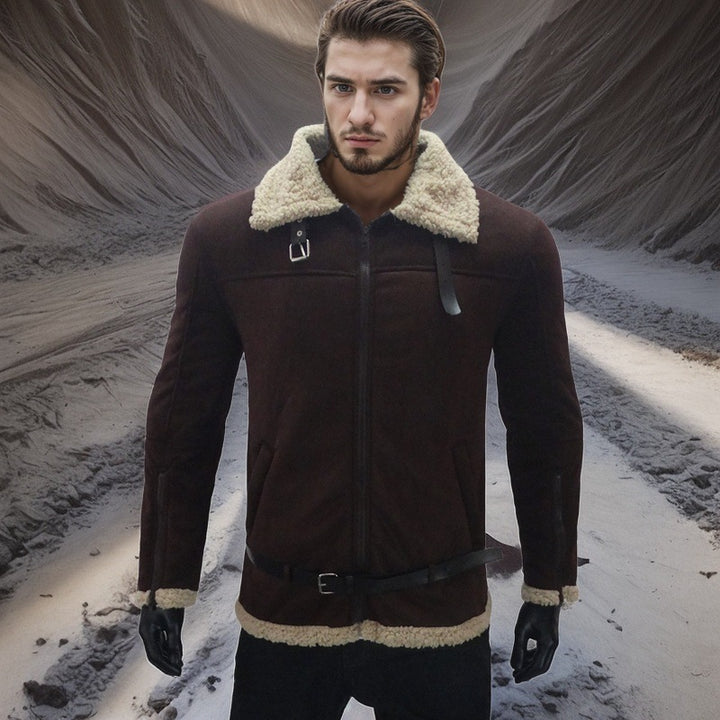 Men's luxury lambskin jacket Lisslune