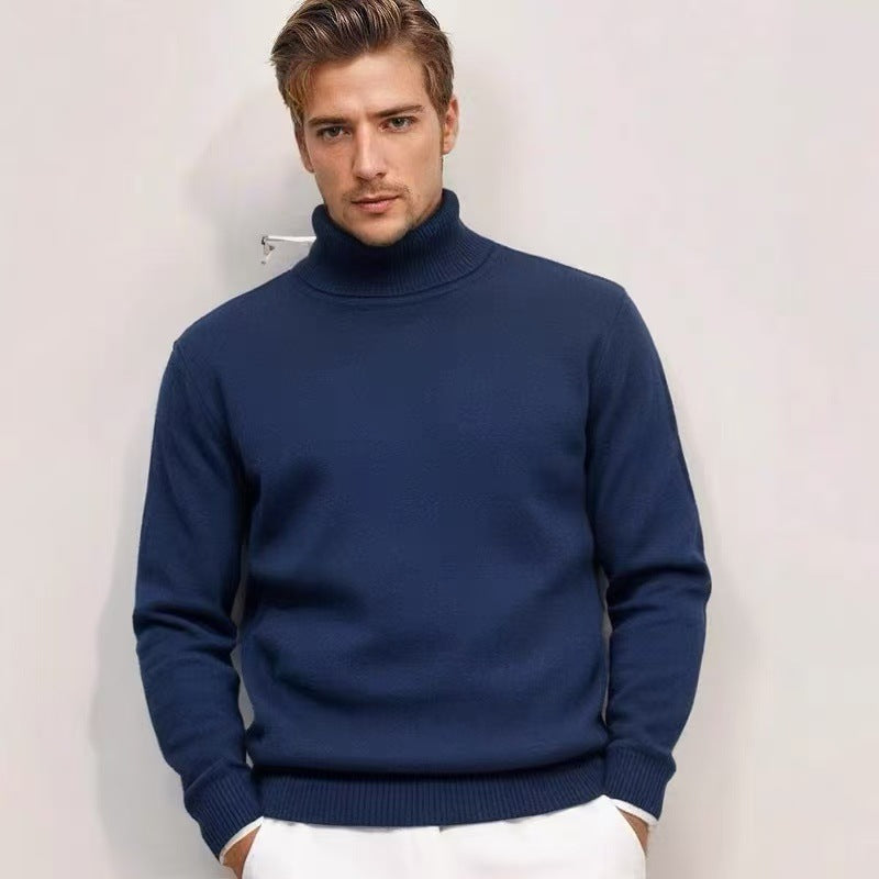 Men's turtleneck sweater made of fine knitting Lisslune