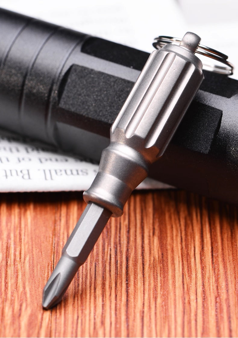 Lisslune | Mini Titanium EDC Screwdriver - Portable Palm Tool