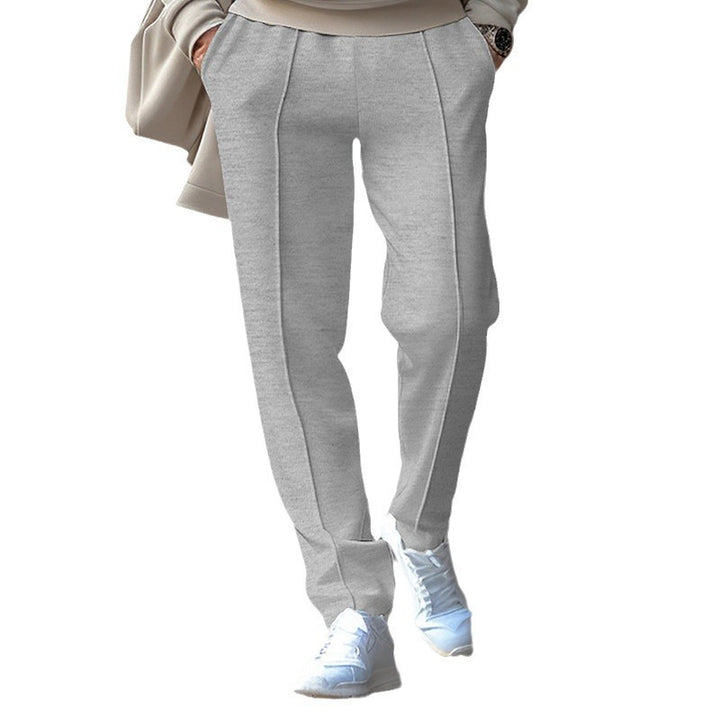 Men's sporty jogging pants with elastic waistband and side inserts Lisslune