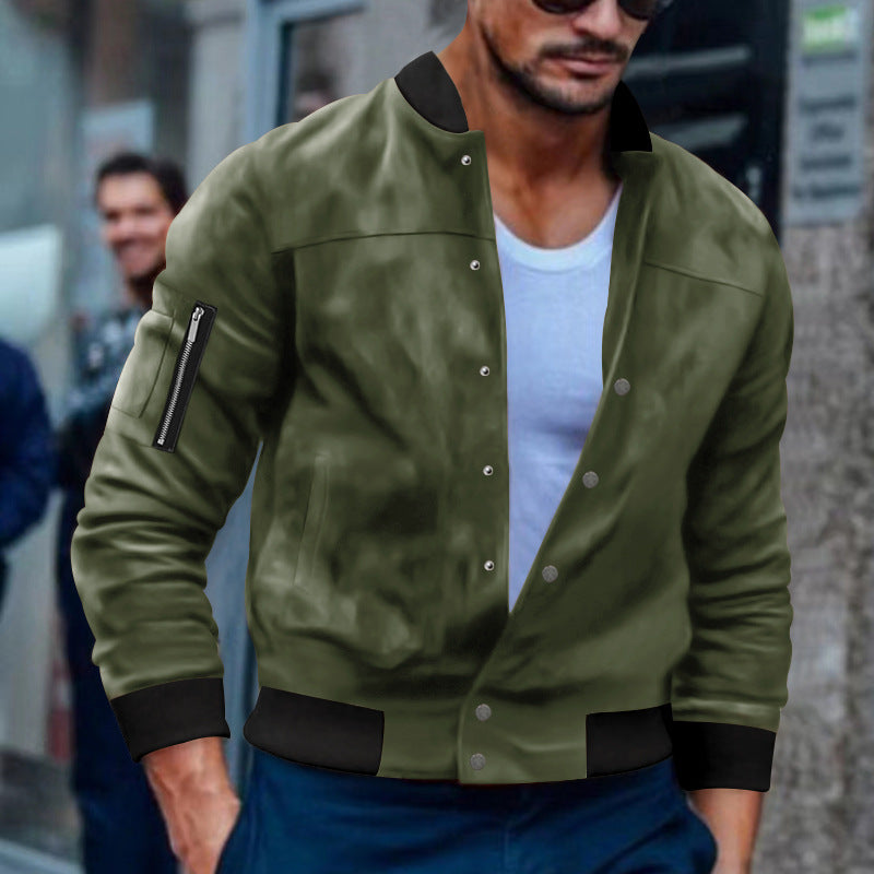 Men's bomber jacket with practical zip pockets Lisslune