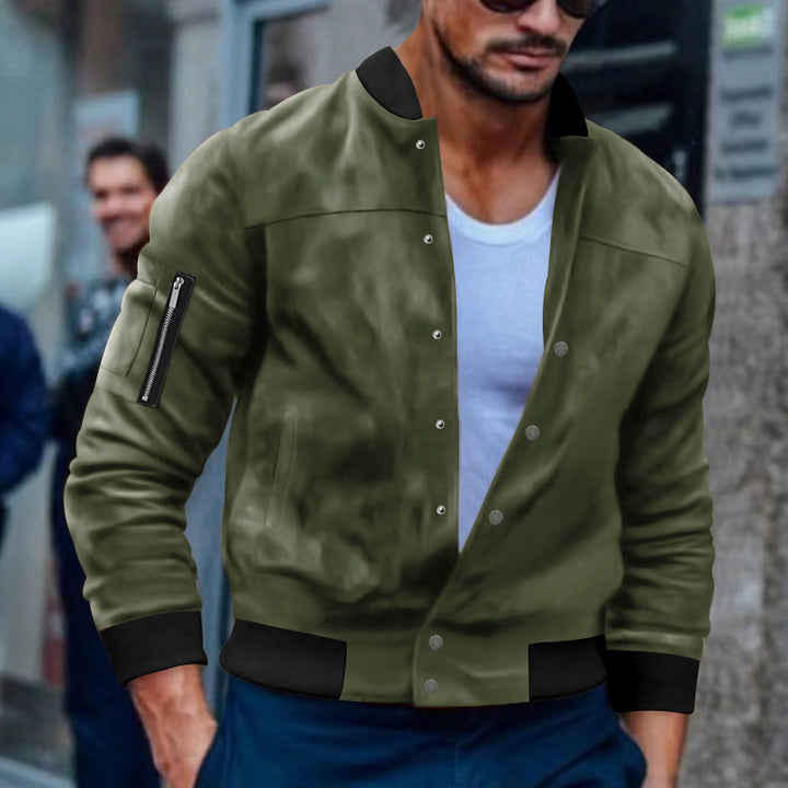 Men's bomber jacket with practical zip pockets Lisslune
