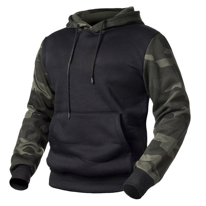 Men's hoodie with modern camouflage design Lisslune