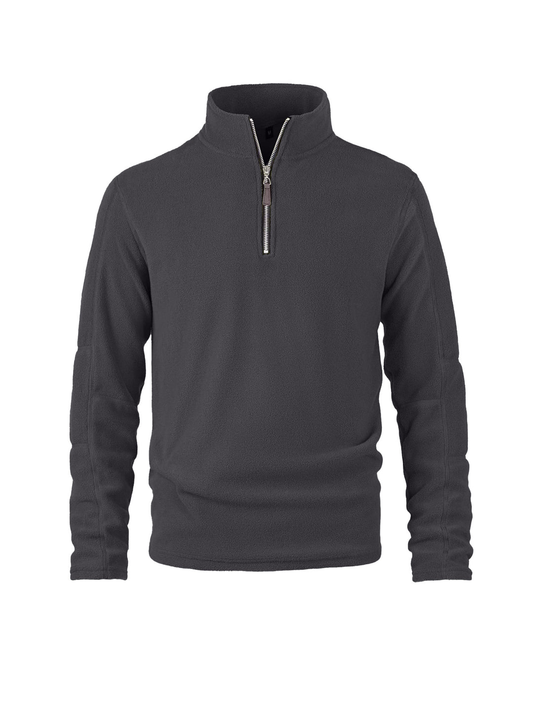 Men's fleece pullover with half zipper and high collar Lisslune