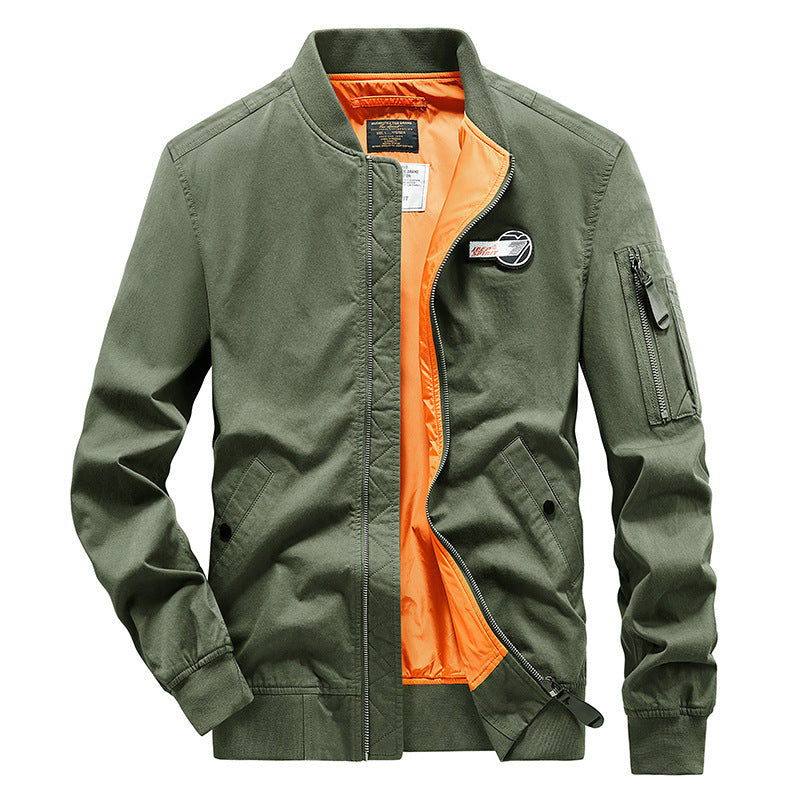 Men's bomber jacket with side pockets and practical arm pockets Lisslune