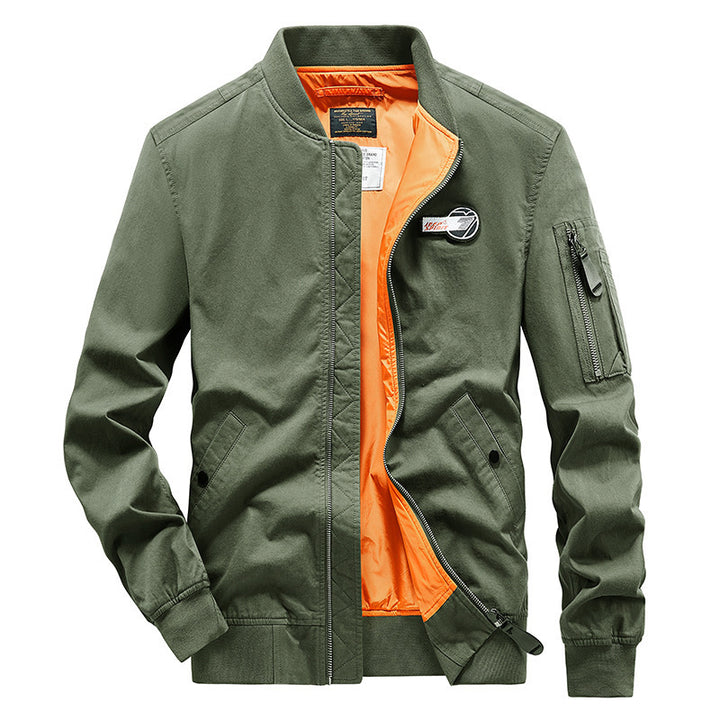 Men's bomber jacket with side pockets and practical arm pockets Lisslune