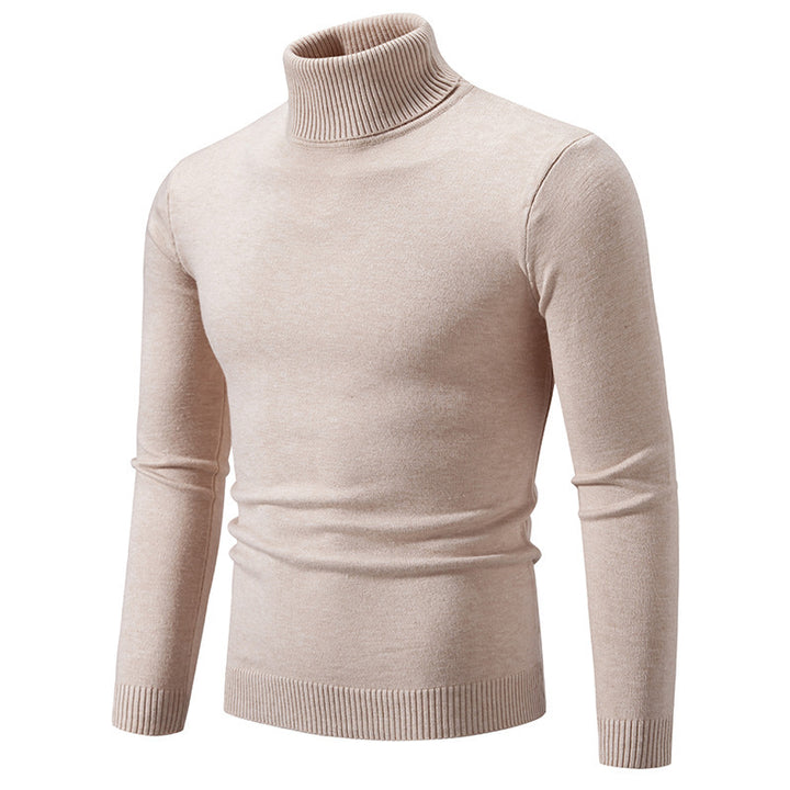 Men's elegant turtleneck sweater made of fine cotton Lisslune