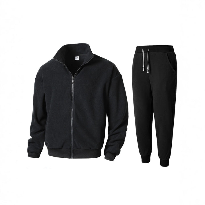 Men's fleece jacket and jogging pants set Lisslune