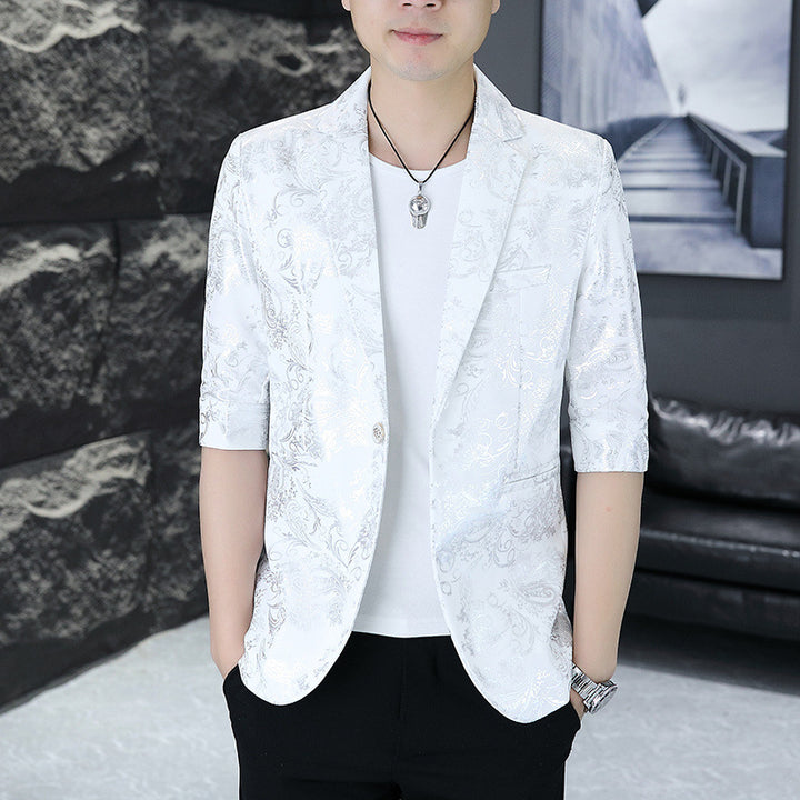Men's elegant blazer with floral pattern Lisslune