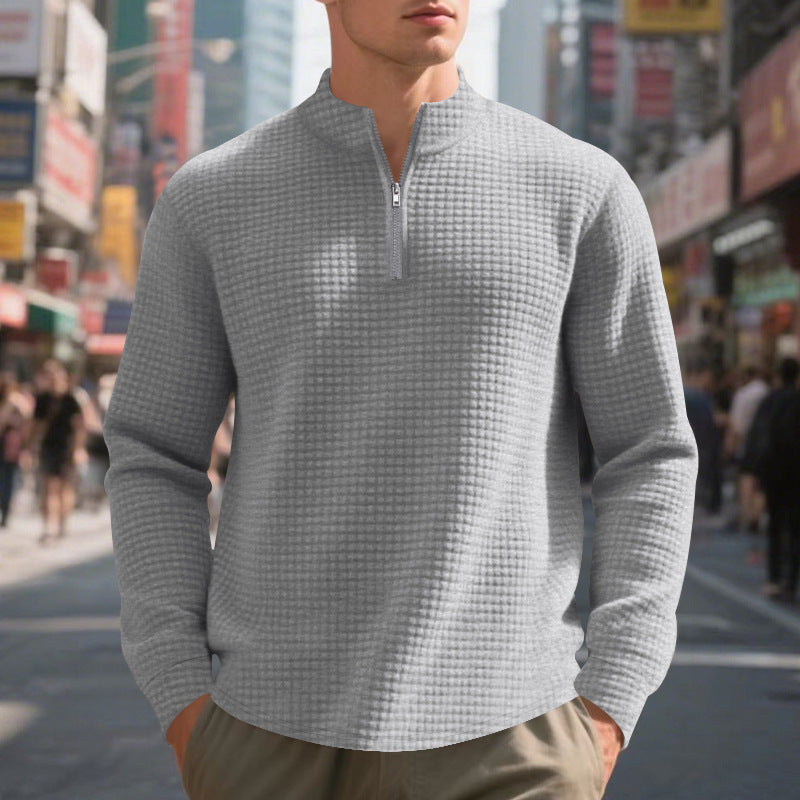 Men's functional sweater with stand-up collar Lisslune