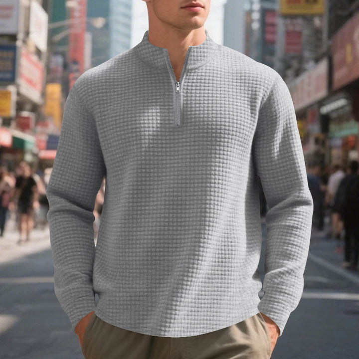 Men's functional sweater with stand-up collar Lisslune