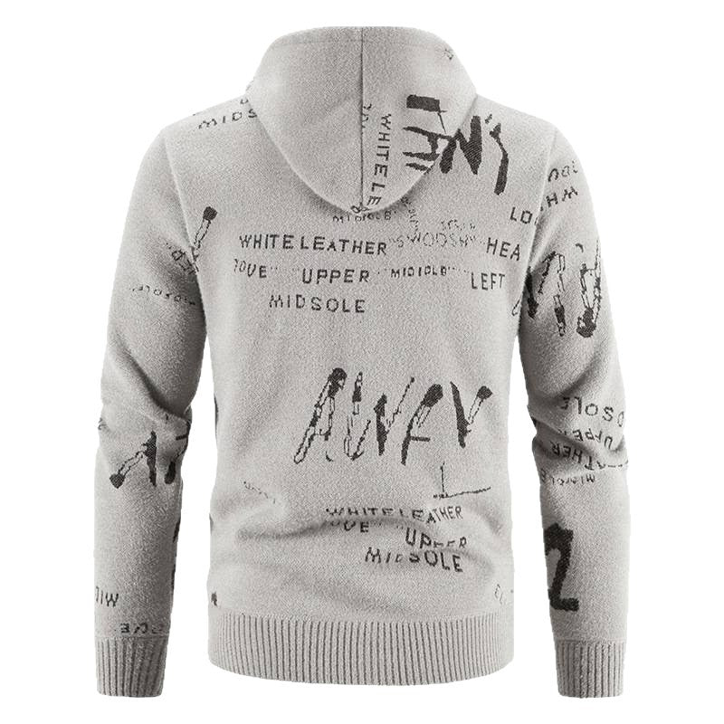 Men's stylish hoodie jacket with creative print Lisslune