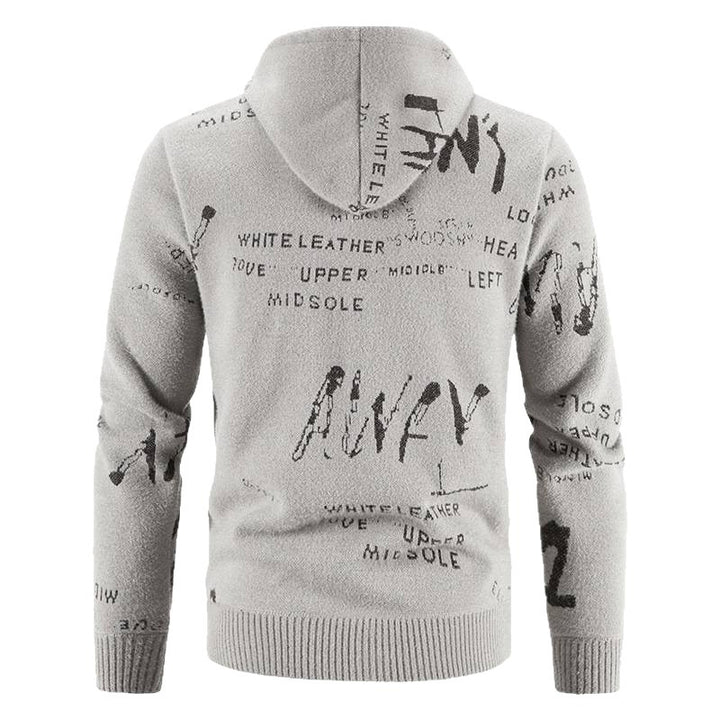 Men's stylish hoodie jacket with creative print Lisslune