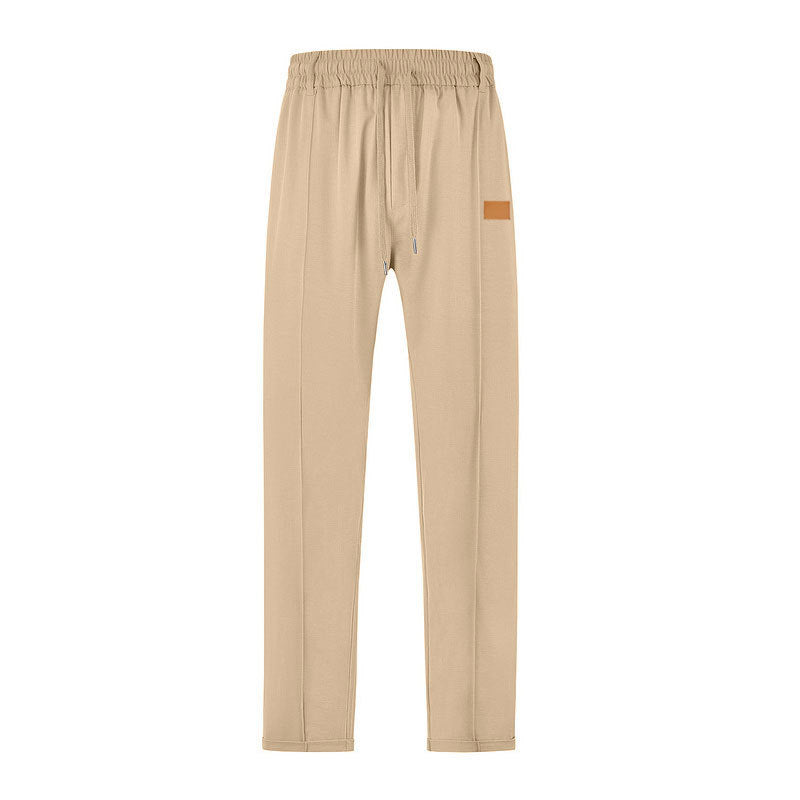 Men's leisure jogging pants with adjustable waistband and practical side pockets Lisslune