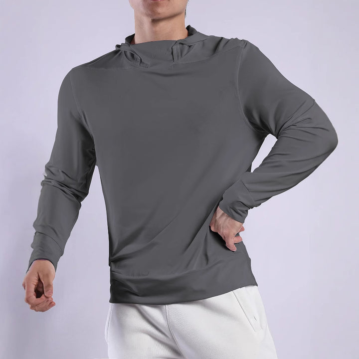 Men's Breathable Training Top with Innovative Hood and Moisture-Regulating Material Lisslune
