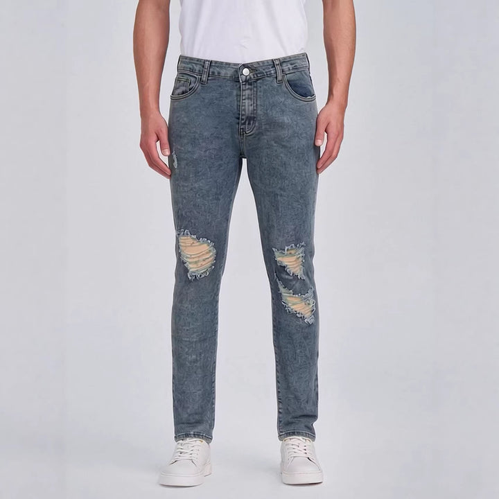 Herren Destroyed Jeans mit modischem Used-Look Lisslune
