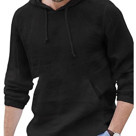 Men's long-sleeve shirt with vintage stripes and individual USA motif Lisslune