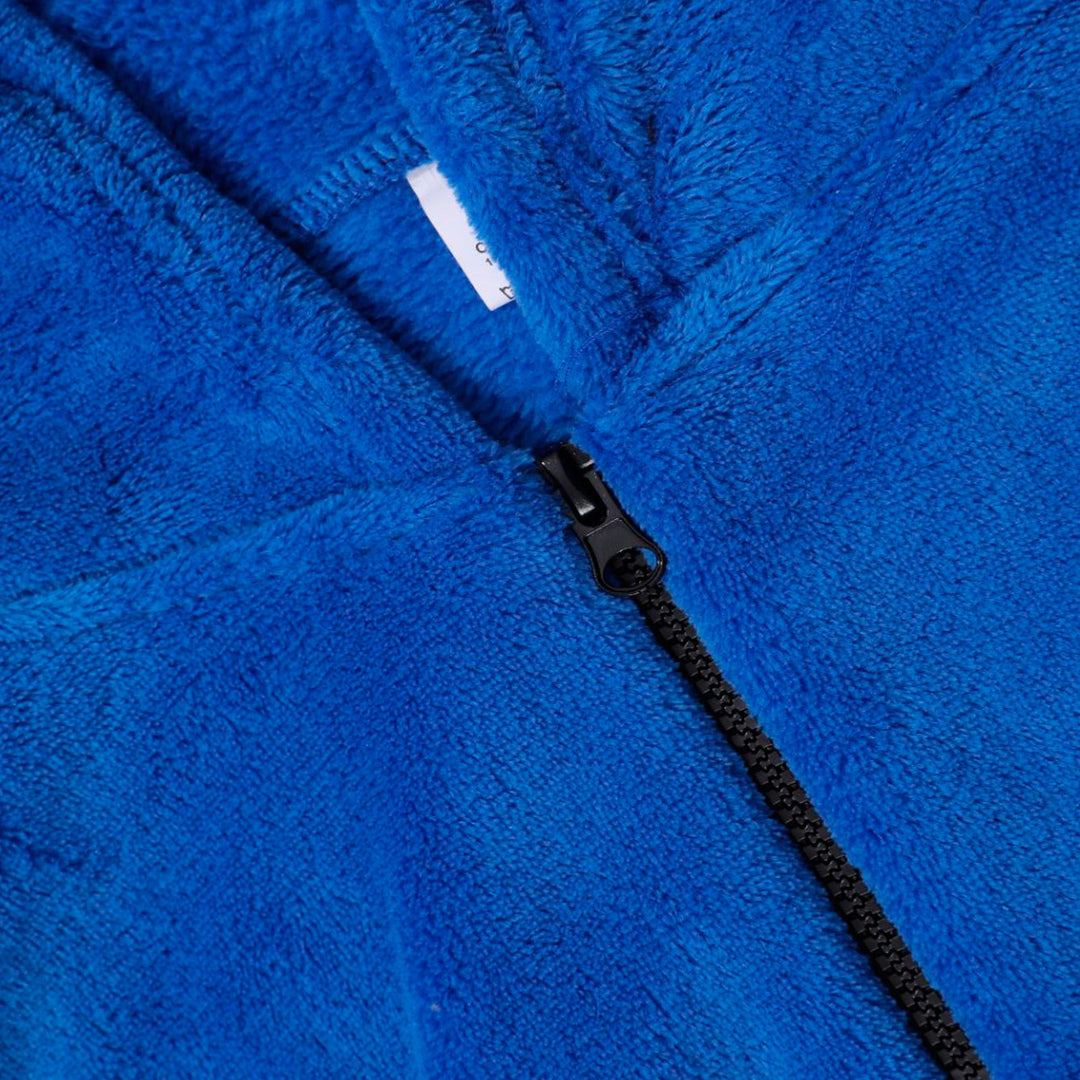 Men's fleece hoodie with innovative half-length zipper Lisslune