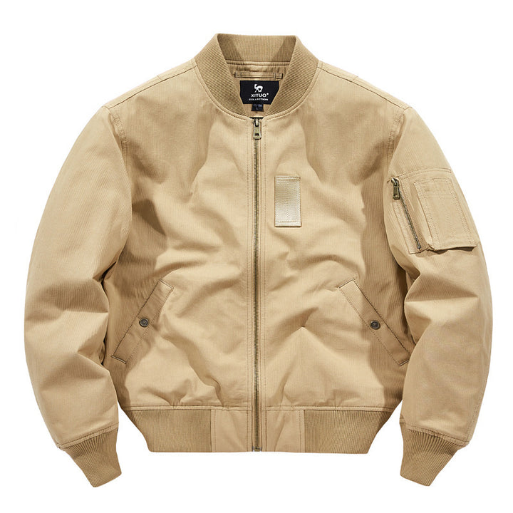 Men's Stylish Bomber Jacket with Practical Functional Pockets Lisslune