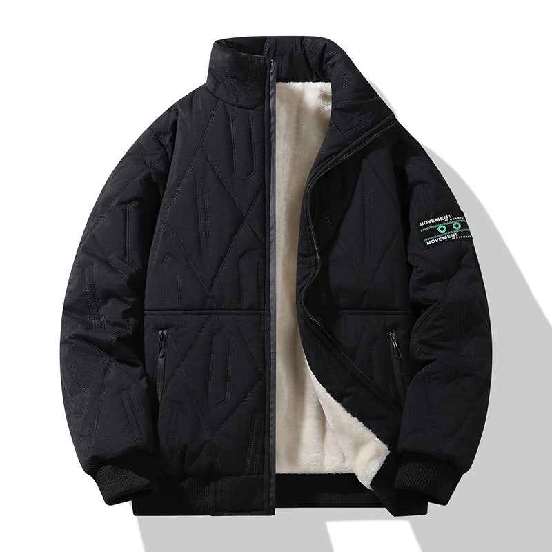 Men's insulated quilted jacket with high collar and soft inner lining Lisslune