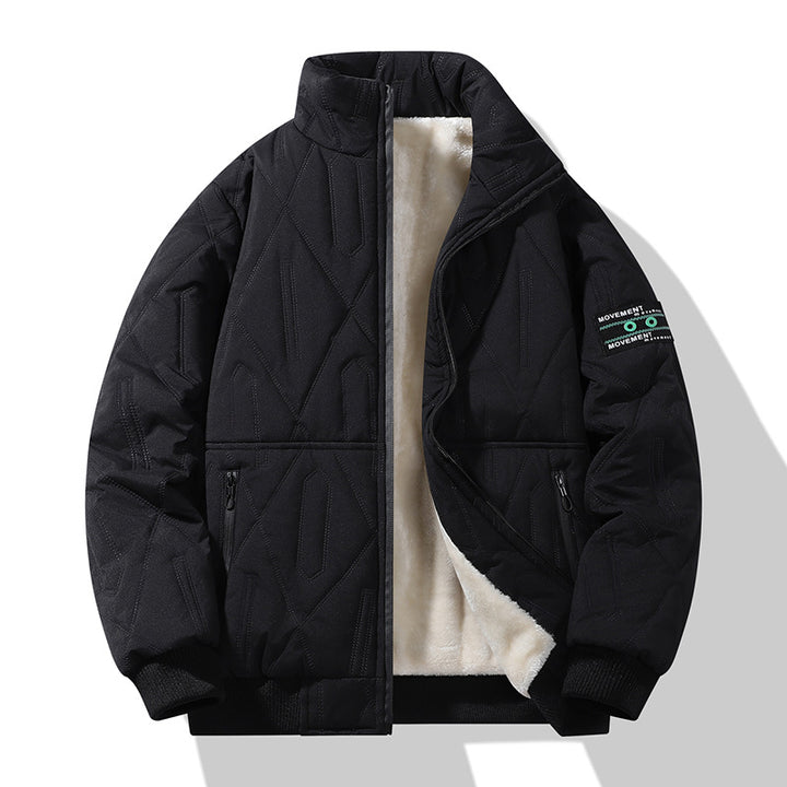 Men's insulated quilted jacket with high collar and soft inner lining Lisslune
