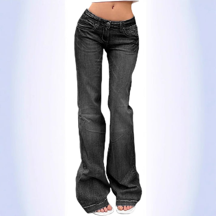 Women's Bootcut Jeans with Flexible Fit and High Waist Lisslune