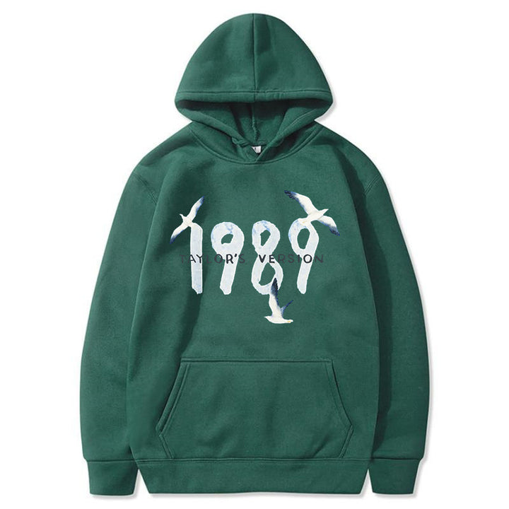 Women's hooded sweatshirt with creative bird design and high-quality cotton Lisslune