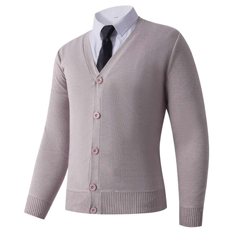 Men's cardigan with V-neck and button closure Lisslune