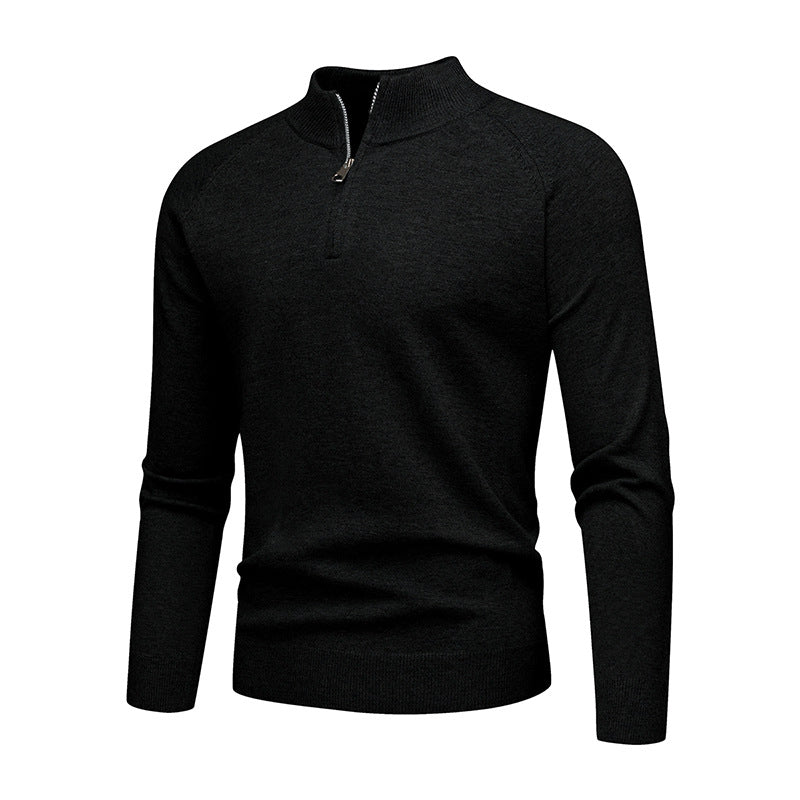 Men's stylish sweater with short zip Lisslune