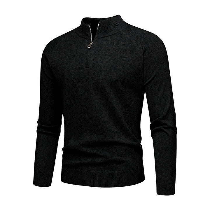 Men's stylish sweater with short zip Lisslune