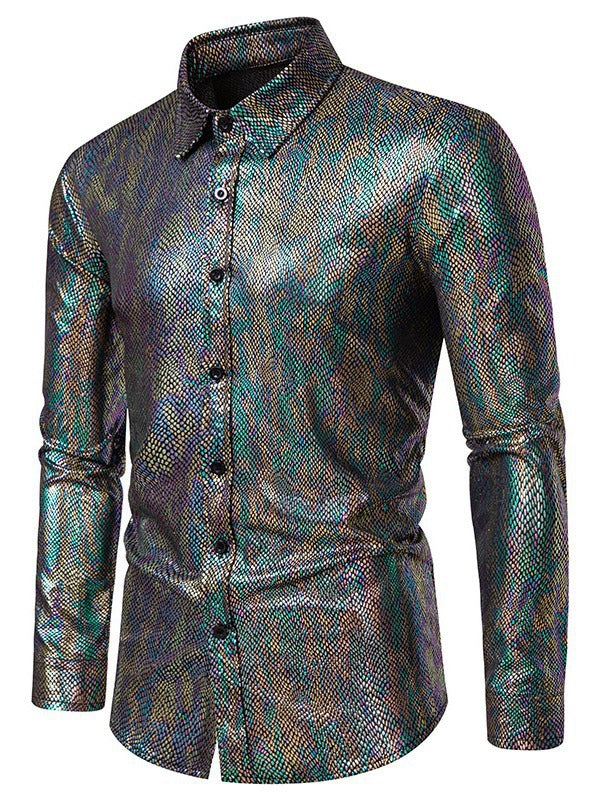 Men's elegant shirt with shimmering top material and modern cut Lisslune