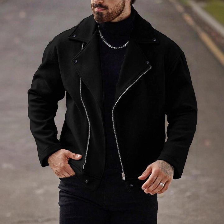 Men's Casual Motorcycle Jacket with Soft Lining Lisslune