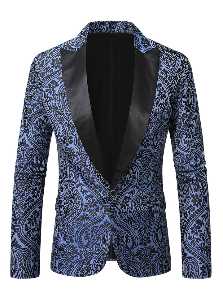 Men's stylish blazer with paisley pattern Lisslune