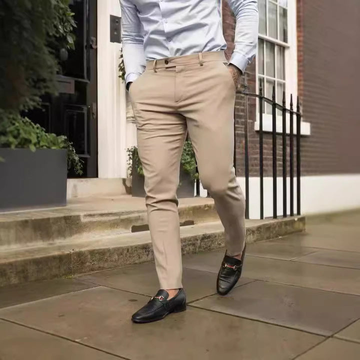 Men's elegant and stylish chinos with slim fit Lisslune